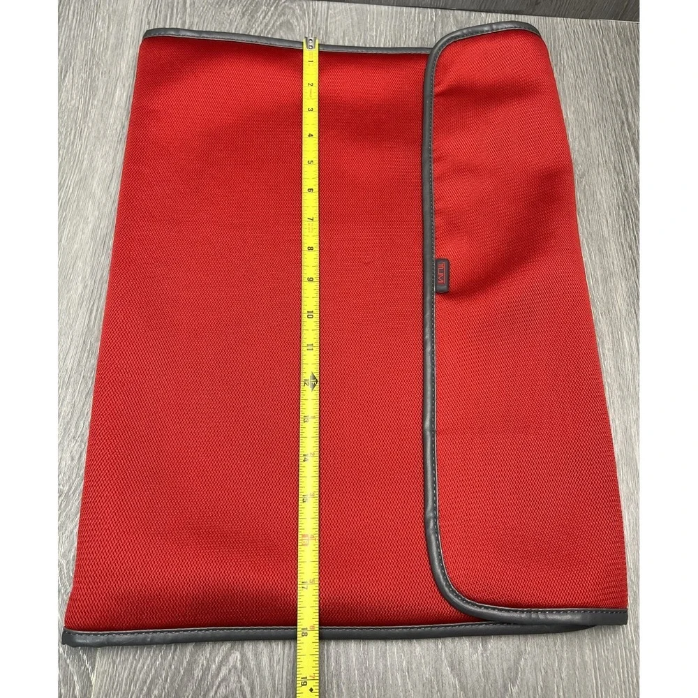 TUMI Travel Packing Folder Organizer Red with Folding Aid Clothes Suit Case